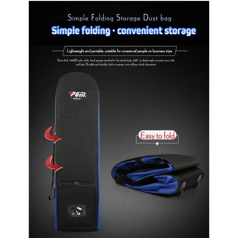 PGM Golf Aviation Bag Golf Bag with Silent Wheels Large Capacity Storage Foldable Airplane Travelling Golf Bags