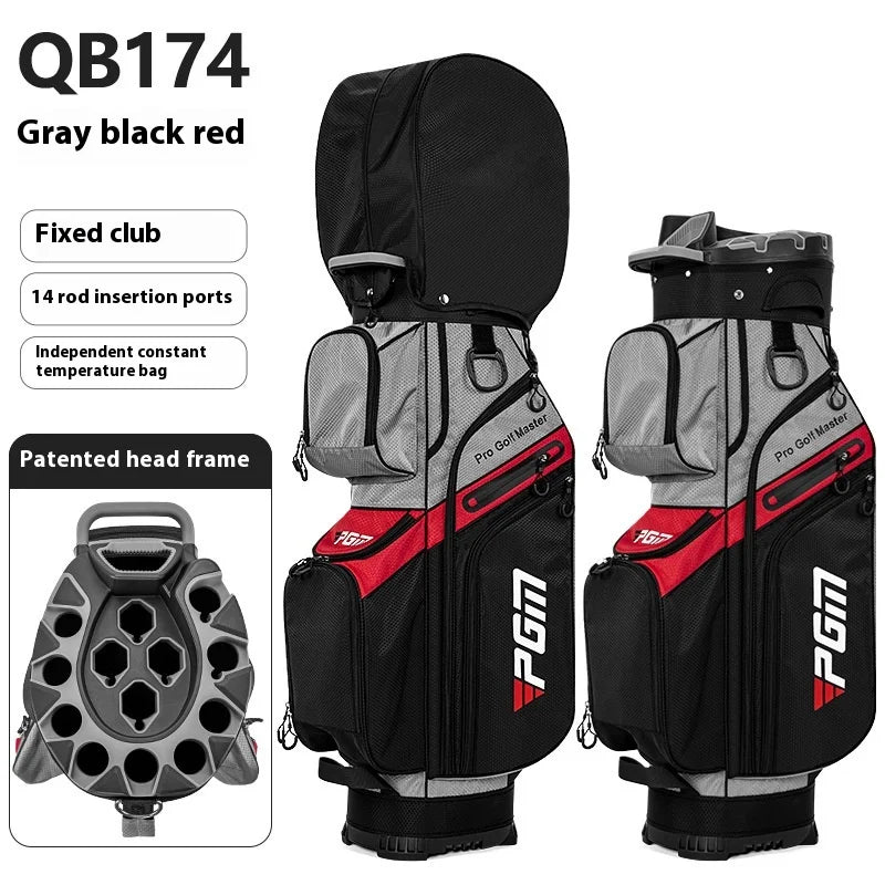 PGM Anti-collision Fixed Frame Golf Bag, Men's and Women's Golf Bags, Golf Club Bag