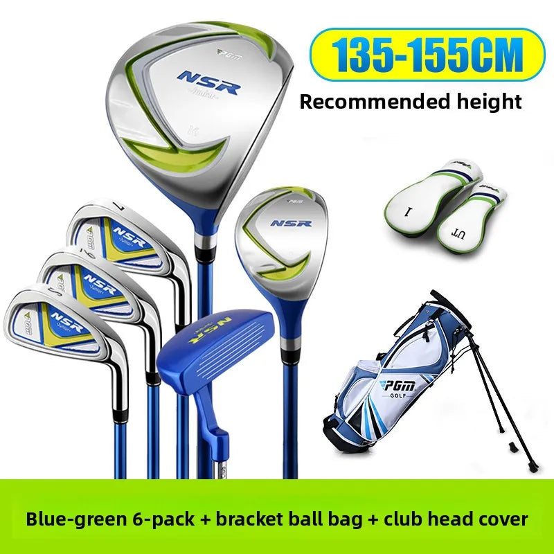 PGM Golf Clubs Left Hand and Right Handed Girls Boys Lightweight Irons Putter Swing 95-155cm Kids