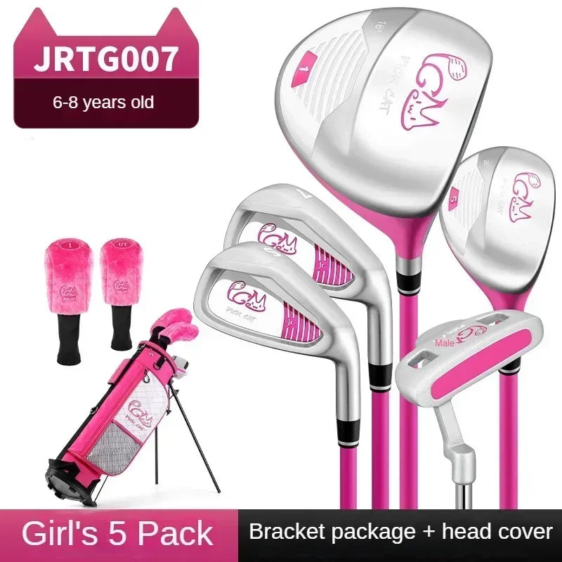 PGM Children's Golf Clubs for Boys and Girls Complete Set of Beginner Sets of Practice Clubs for 3-12 Years Old