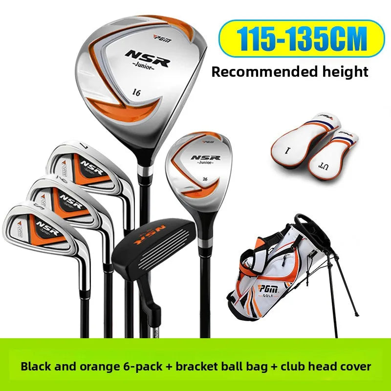 PGM Golf Clubs Left Hand and Right Handed Girls Boys Lightweight Irons Putter Swing 95-155cm Kids