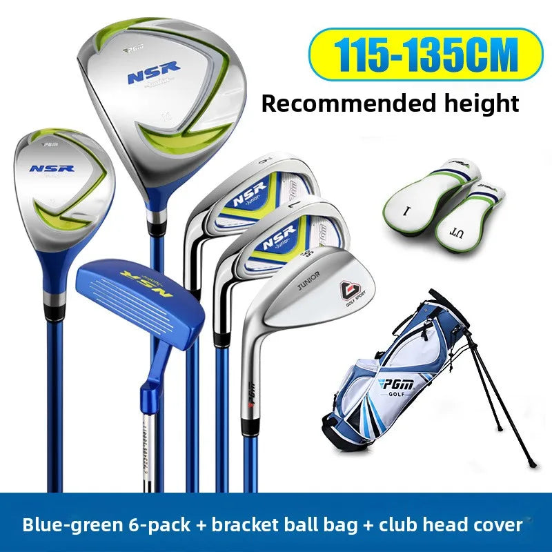 PGM Golf Clubs Left Hand and Right Handed Girls Boys Lightweight Irons Putter Swing 95-155cm Kids