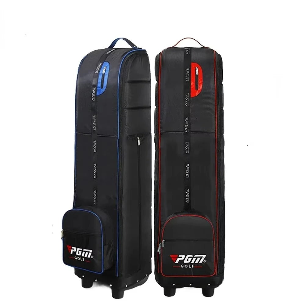 PGM Golf Travel Plane Bags with Wheel thicken Straps Foldable Golf Club Travel Cover for Airlines Golf Aviation Bag