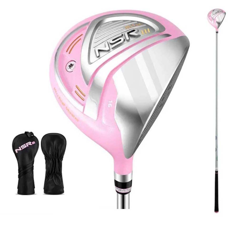 PGM NSR III Golf Clubs for Women Right Handed No.1/No.3/No.5 Hybrid Wooden Club Titanium Golf Driver Carbon Shaft High Rebound with Headcover