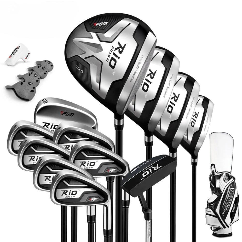 PGM Beginner Professional Golf Clubs Set Premium 460cc Black Golf Clubs