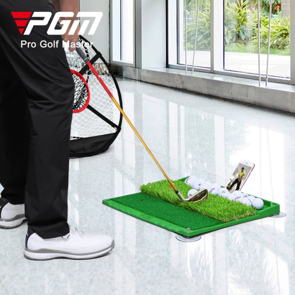 PGM Indoor Golf Training Hitting Mat for Golfers' Practice and Improvement