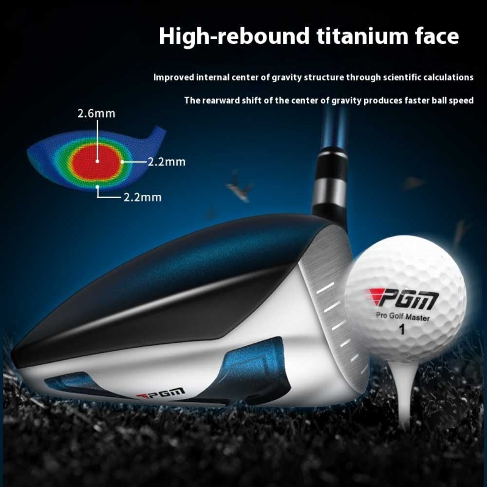 PGM #1/3/5/U4 Golf Club Wooden Rod Men Right Hand High Loft 10.5-21 Degree R/S Grade Graphite Shaft Pole with Golf Headcover Fairway Woods