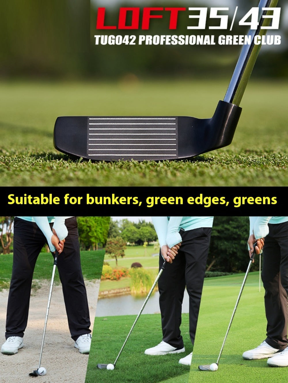 PGM Professional Golf Club 35/43 Degree Right Handed Men Women Golf Sand Wedges Push Cutting Putter Chipper Sports