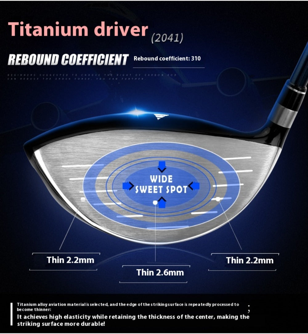 PGM #1/3/5 Fairway Wood Left or Right Handed Light R/S Carbon Shaft Driver with Head Cover for RH LH Adults Golf Club Wood