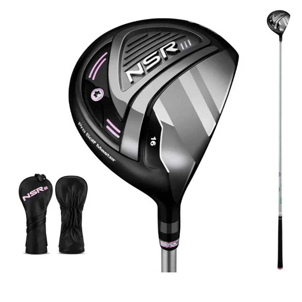 PGM NSR III Golf Clubs for Women Right Handed No.1/No.3/No.5 Hybrid Wooden Club Titanium Golf Driver Carbon Shaft High Rebound with Headcover