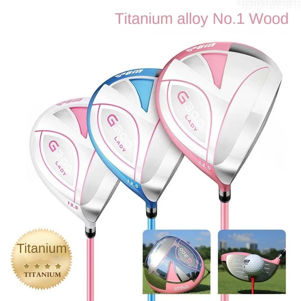 PGM #1 Wooden Golf Driver 13.5 Degree Loft with Carbon Shaft Titanium Head High Rebound Ideal for Golf Club Wood Practice Sports