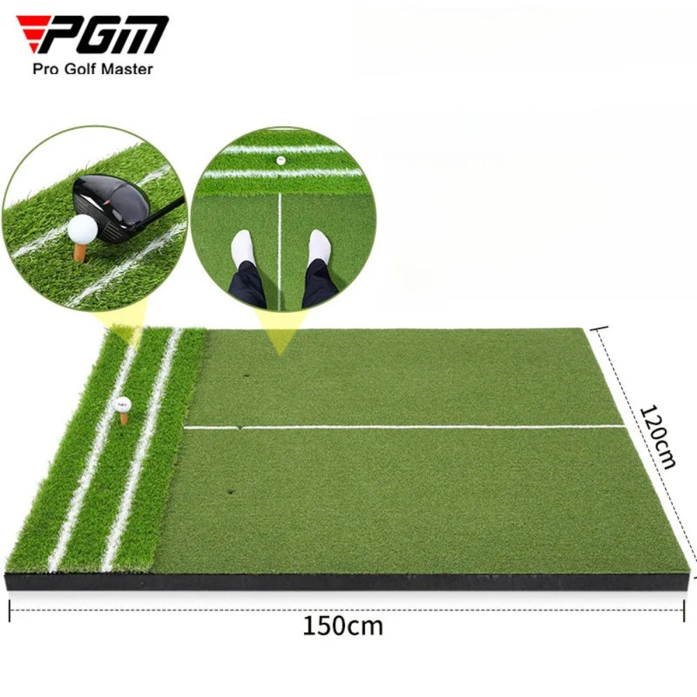 PGM Golf Strike Mats Auxiliary Line Guide Indoor Outdoor Swing Pad 1.2x1.5m
