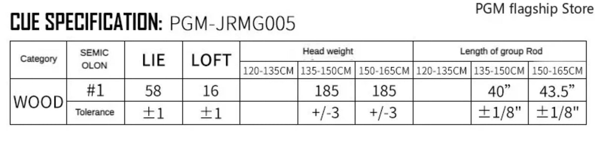 PGM 16 Degree Golf Driver #1 Wood Right Handed Junior Flex Graphite Shaft High Handicap Golf Club Wood for Golf Sports
