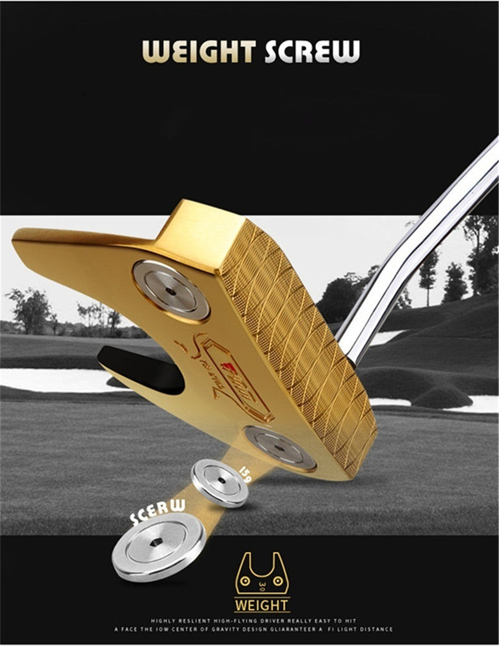 PGM Unisex Men Golf Putter Club Driving Irons Golf Clubs CNC Integration Stainless Steel Shaft Golfing Traning Equipment