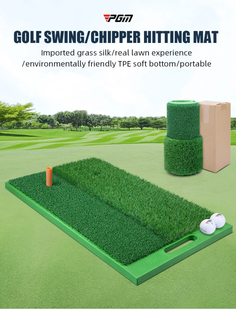 PGM Mini Golf Hitting Mats 30*60cm Golf Carpet Mat Training Aids