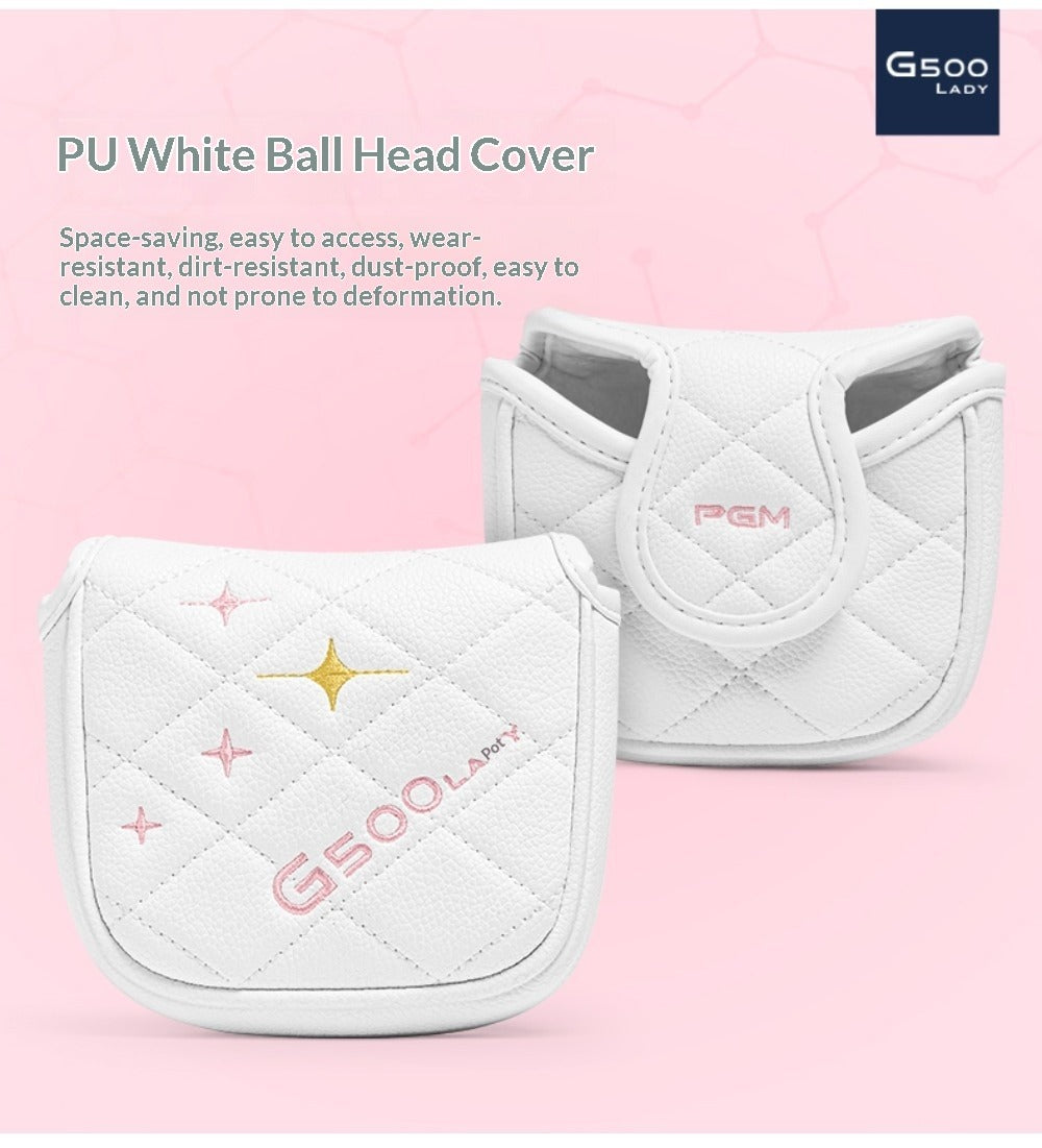 PGM Golf Mallet Putter for Right Handed Women Golfers Single Stable G500 Golf Push Rod with Headcover for Golf Enthusiasts