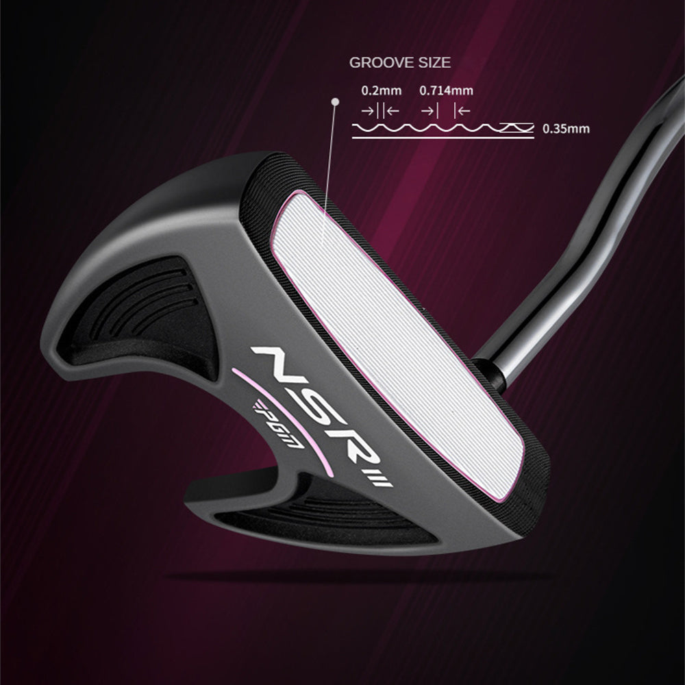 PGM Golf Club Putters Women Right Handed Steel Shaft Loft 3 Degree Mallet Putters with Golf Headcover