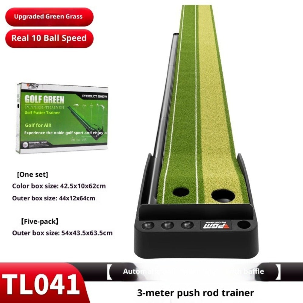PGM Indoor Golf Putter Mini Golf Putting Green Blanket Home Golf Trainer Set