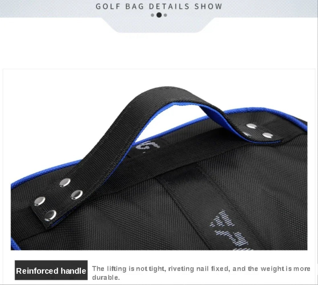 PGM Golf Travel Plane Bags with Wheel thicken Straps Foldable Golf Club Travel Cover for Airlines Golf Aviation Bag