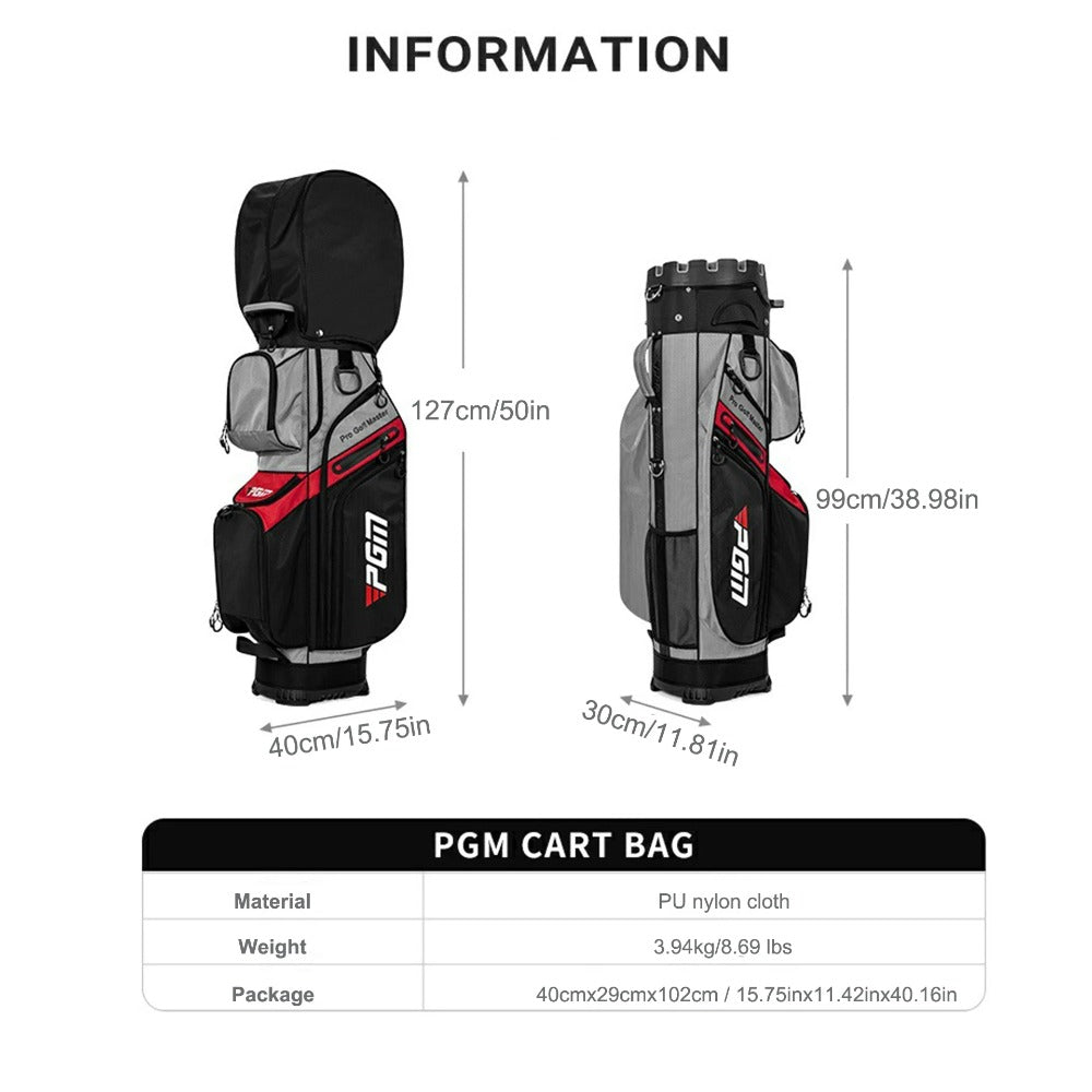 PGM Anti-collision Fixed Frame Golf Bag, Men's and Women's Golf Bags, Golf Club Bag