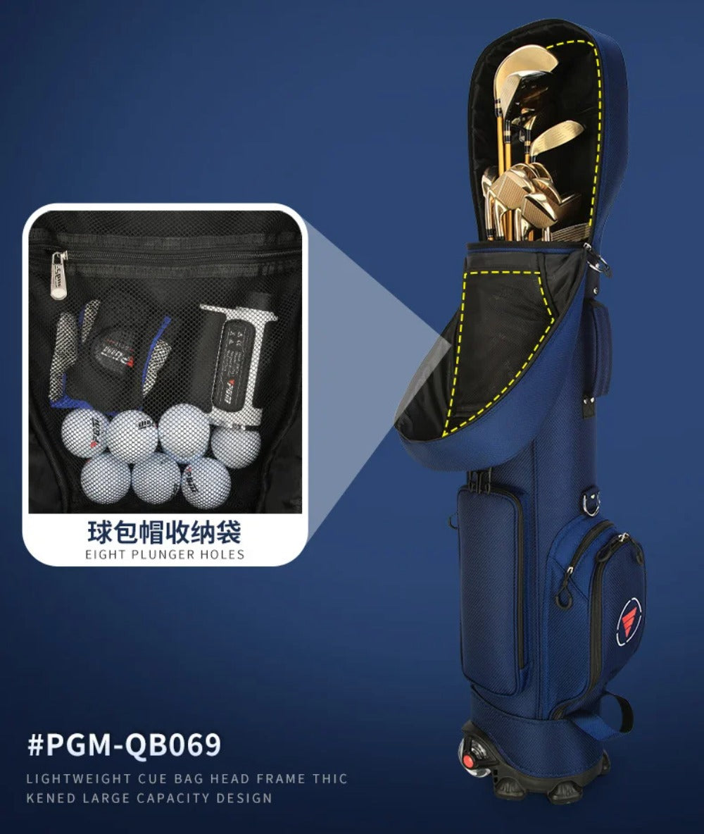 PGM Golf Bag with Wheels Ultra-light Sport Standard Golf Bags Large Capacity Golf Aviation Ball Storage Multifunctional