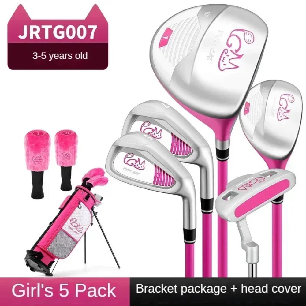 PGM Children's Golf Clubs for Boys and Girls Complete Set of Beginner Sets of Practice Clubs for 3-12 Years Old