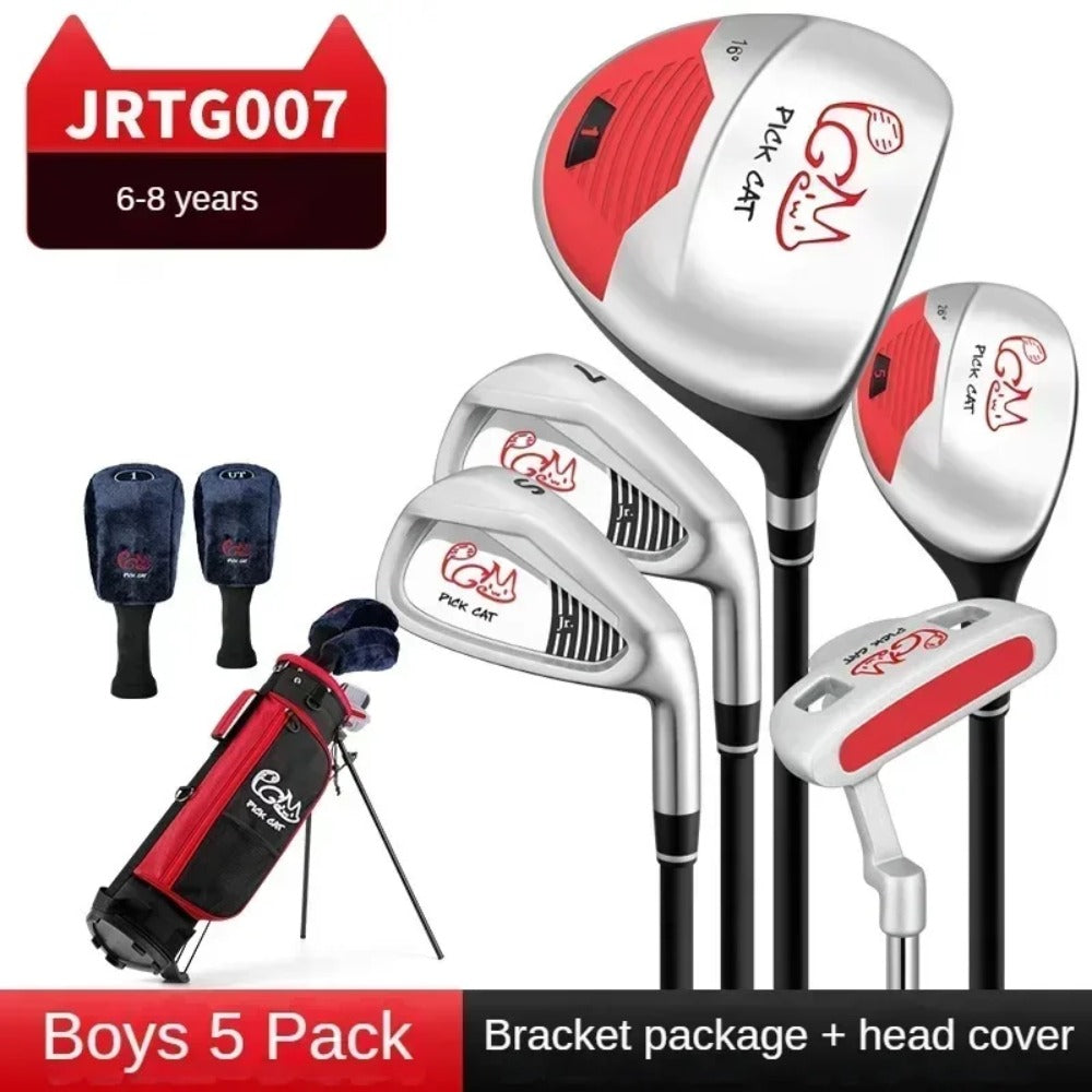 PGM Children's Golf Clubs for Boys and Girls Complete Set of Beginner Sets of Practice Clubs for 3-12 Years Old