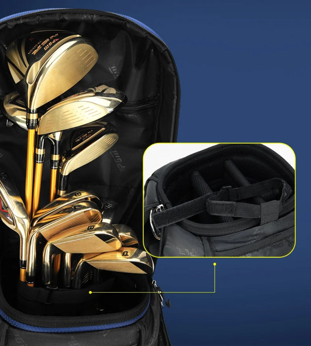 PGM Golf Bag with Wheels Ultra-light Sport Standard Golf Bags Large Capacity Golf Aviation Ball Storage Multifunctional