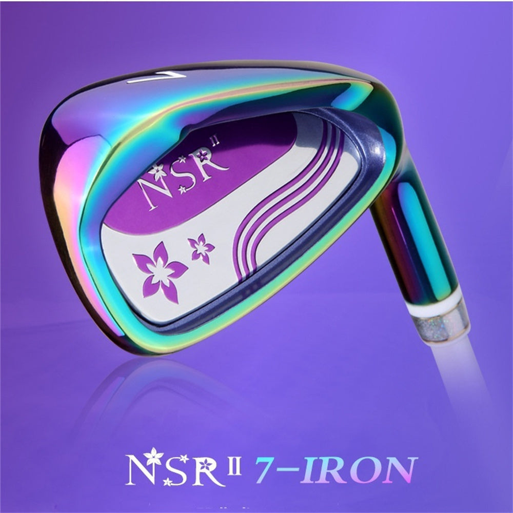 PGM Ladies Right Handed Golf Iron #7 30 Degree Loft Graphite/Steel Shaft Single Club with Headcover for Womens Golf Sports