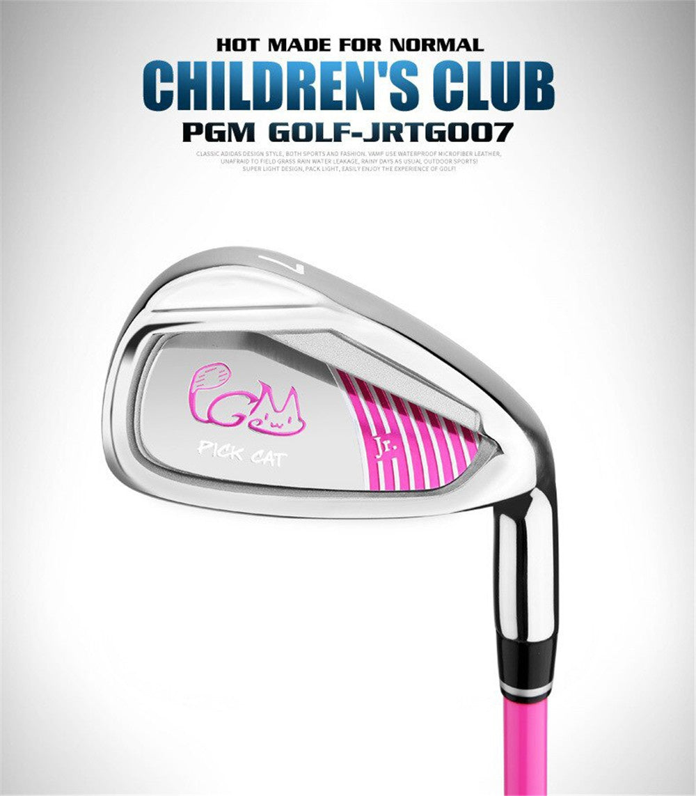 PGM 38 Degree Loft #7 Golf Club Iron with Carbon Shaft for Youth Beginners Right Handed Boys Girls Single Clubs Coach Teaching