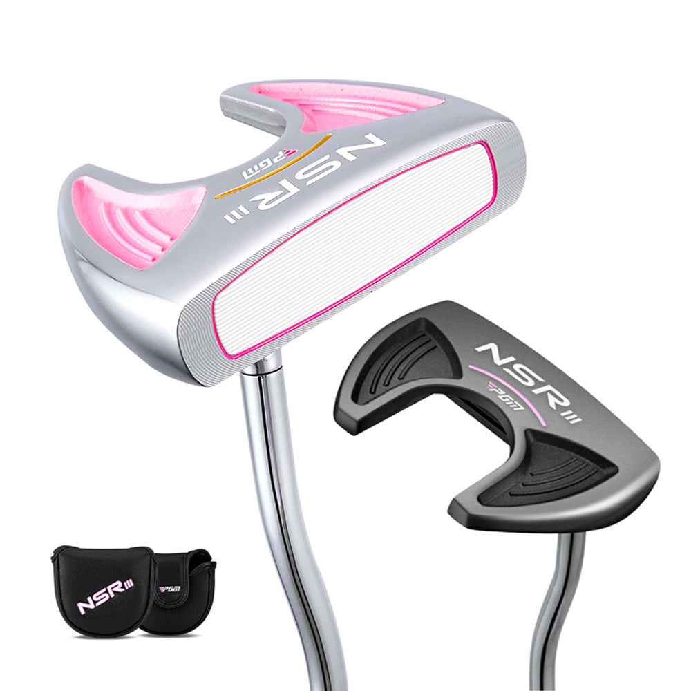 PGM Golf Club Putters Women Right Handed Steel Shaft Loft 3 Degree Mallet Putters with Golf Headcover