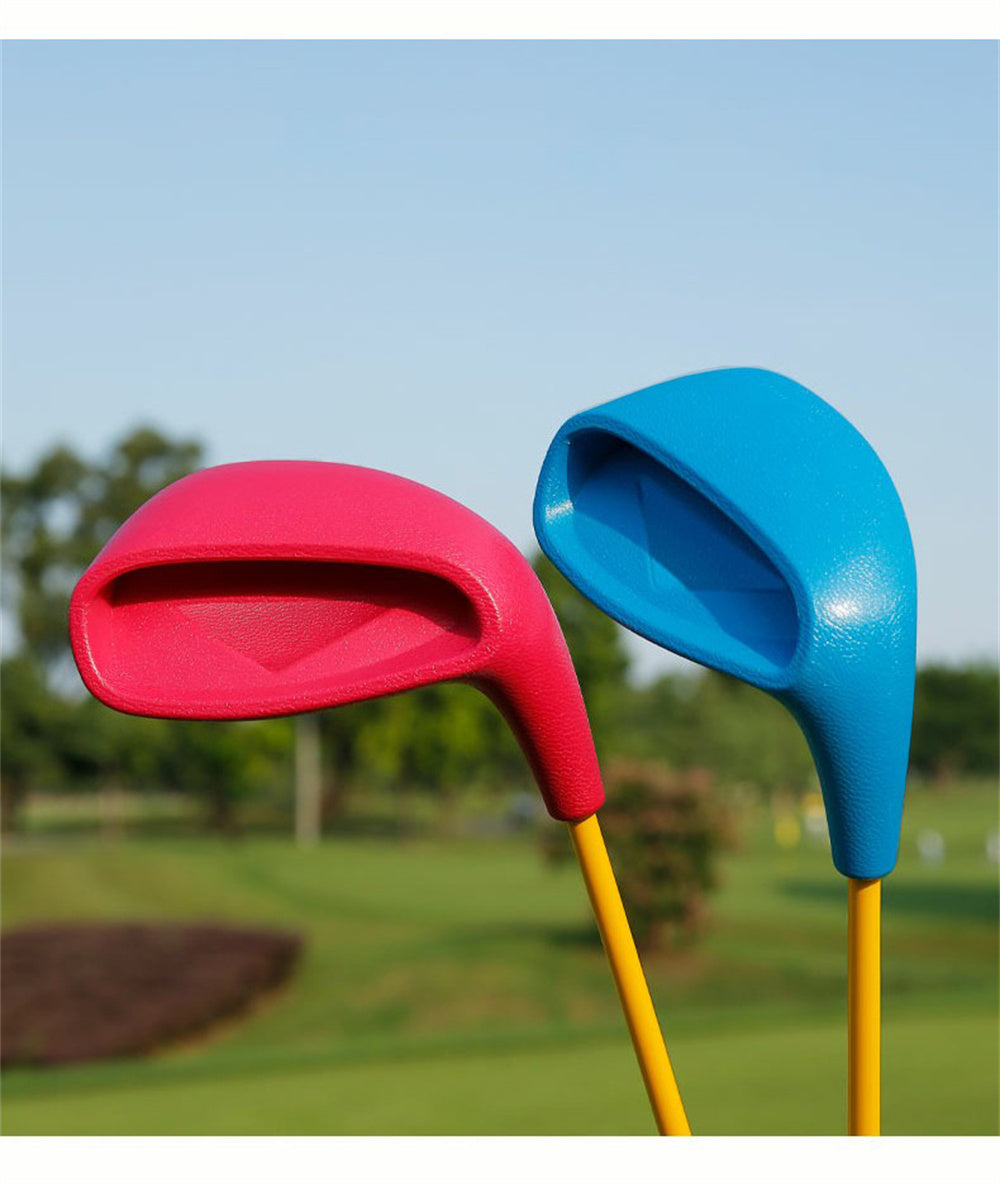 PGM #7 Junior Golf Club Iron with Plastic Head Carbon Rod Practice for Coaching Teaching Children Boys and Girls in Single Clubs (3-5Y,Blue)
