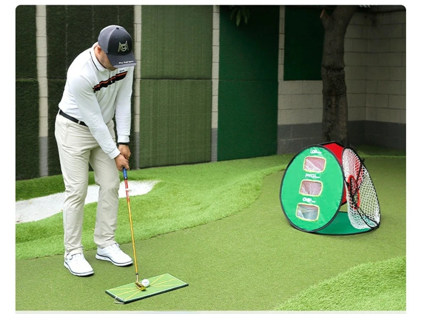 PGM Brand Golf Training Mat for Swing Detection Batting Ball Trace Directional Mat Swing Path Pads Swing Practice Pads