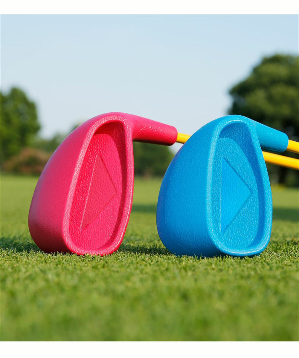 PGM #7 Junior Golf Club Iron with Plastic Head Carbon Rod Practice for Coaching Teaching Children Boys and Girls in Single Clubs (3-5Y,Blue)