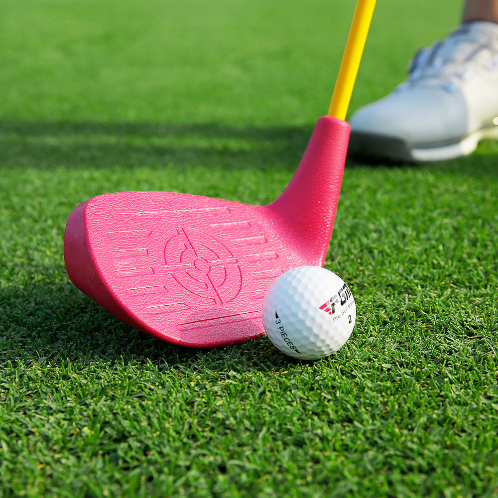 PGM #7 Junior Golf Club Iron with Plastic Head Carbon Rod Practice for Coaching Teaching Children Boys and Girls in Single Clubs (3-5Y,Blue)