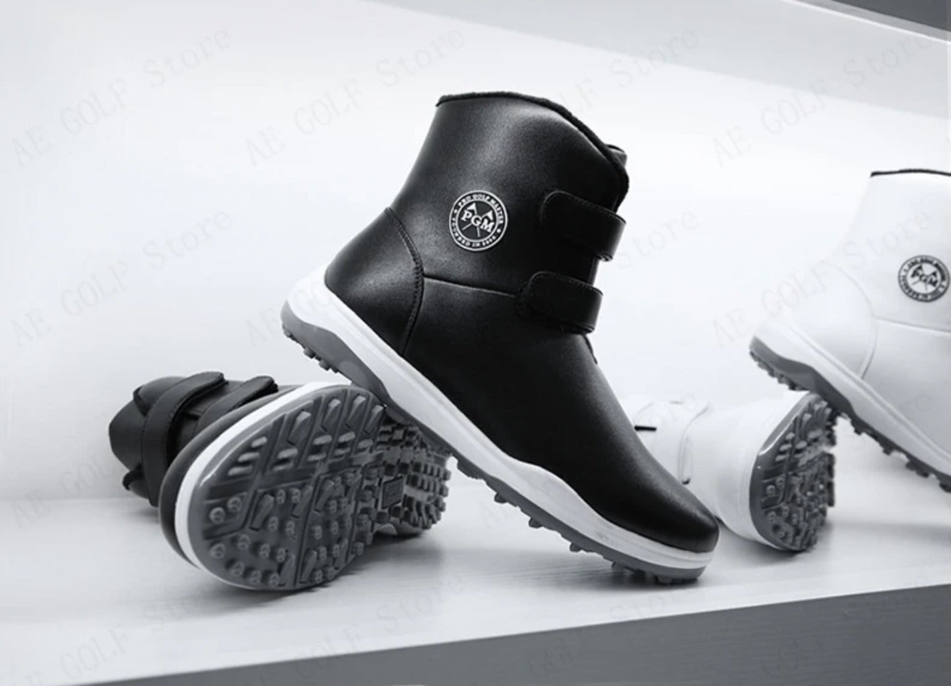 PGM Women's Golf Shoes Autumn Winter Waterproof Casual Boots Wear Anti-slip Sneakers Fleece Lining Women's Sports Shoes