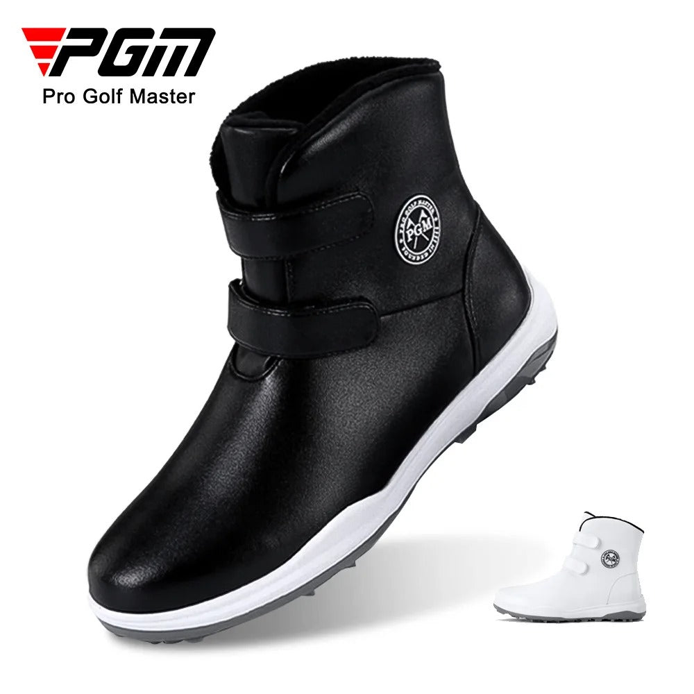 PGM Women's Golf Shoes Autumn Winter Waterproof Casual Boots Wear Anti-slip Sneakers Fleece Lining Women's Sports Shoes