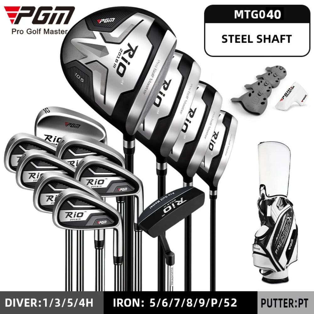 PGM Beginner Professional Golf Clubs Set Premium 460cc Black Golf Clubs