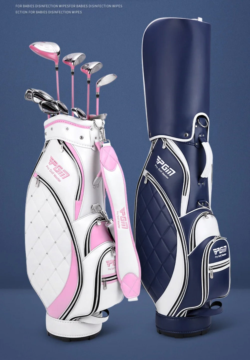 PGM Women Golf Bag High Quality Light TPU Golf Clubs Bag 2 Colors In Choice Waterproof Cloth Ball Bag GOLF Wear Resistant