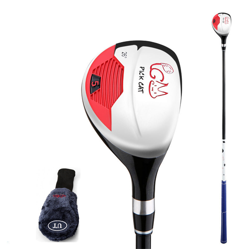 PGM 1#/5# Wood Golf Clubs Right Handed Junior Boys Girls Golf Drivers Hybrid Iron Wood Pole Coach Carbon Shaft with Headcover