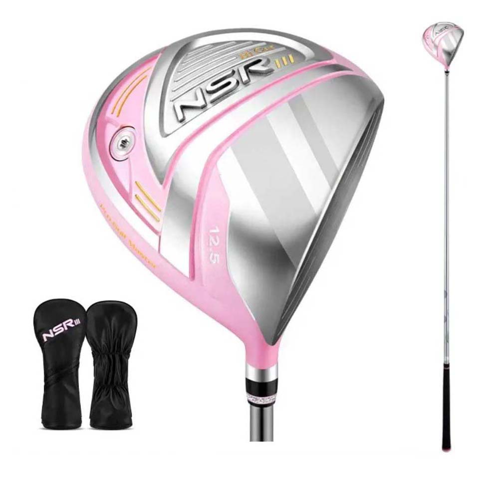 PGM NSR III Golf Clubs for Women Right Handed No.1/No.3/No.5 Hybrid Wooden Club Titanium Golf Driver Carbon Shaft High Rebound with Headcover