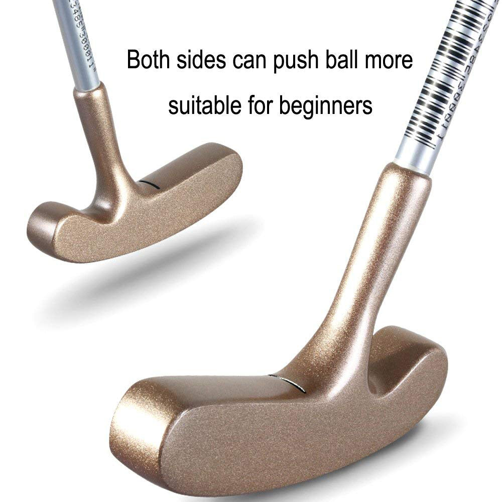 PGM Golf Putter Beginners Kids Left and Right Handed 3 Degree Loft Practice Clubs for Boys and Girls Sports Push Rod Putters