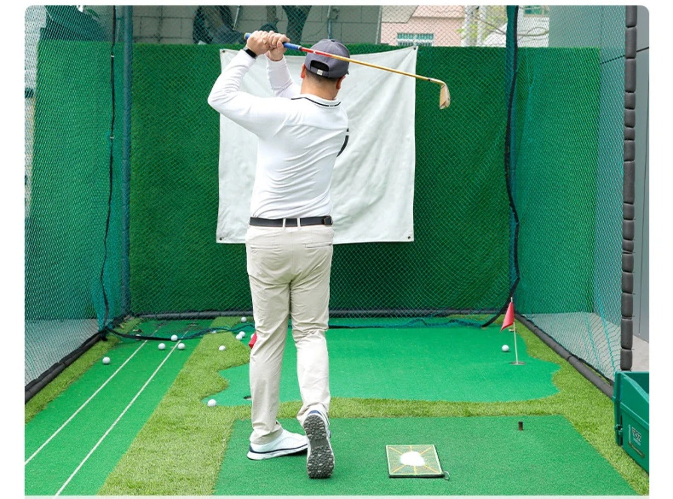 PGM Brand Golf Training Mat for Swing Detection Batting Ball Trace Directional Mat Swing Path Pads Swing Practice Pads