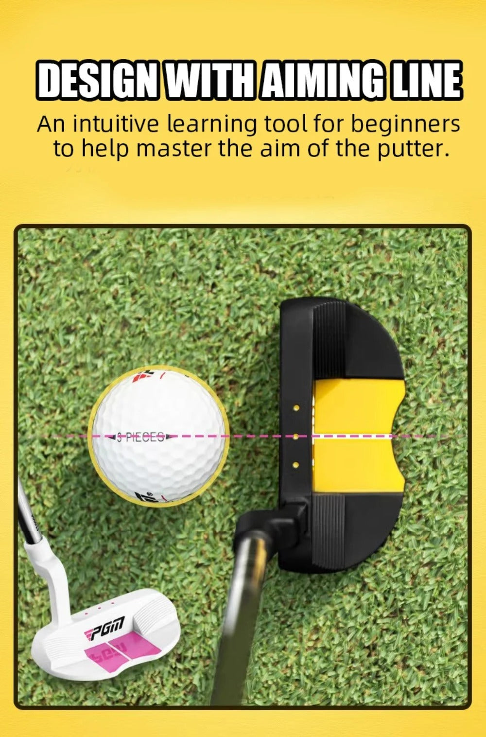 PGM Kids Golf Clubs Kit - Complete Golf Clubs Set with Hybrid & Utility Clubs, Wood, Irons, Putter, and Bag for Children 3-12year