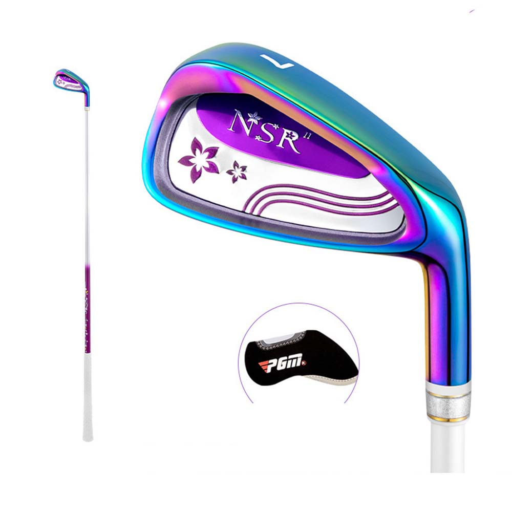 PGM Ladies Right Handed Golf Iron #7 30 Degree Loft Graphite/Steel Shaft Single Club with Headcover for Womens Golf Sports