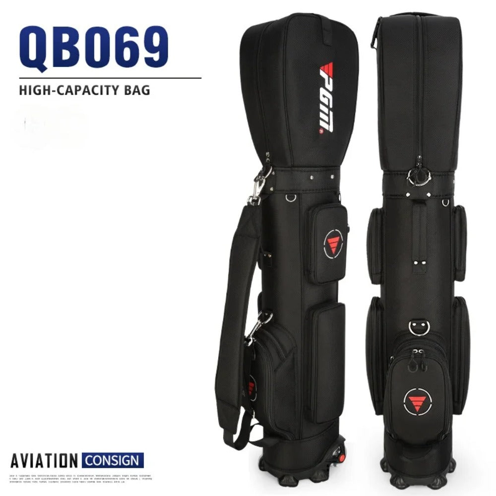 PGM Golf Bag with Wheels Ultra-light Sport Standard Golf Bags Large Capacity Golf Aviation Ball Storage Multifunctional