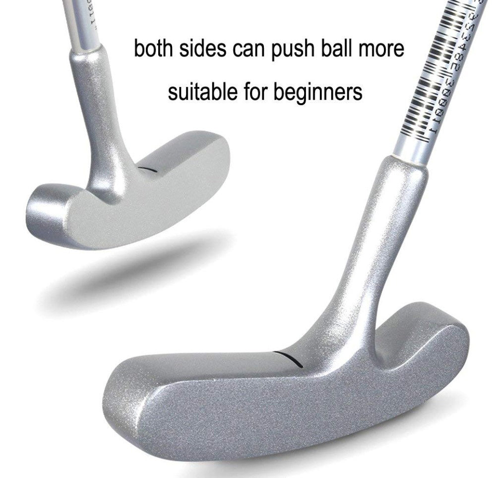 PGM Golf Putter Beginners Kids Left and Right Handed 3 Degree Loft Practice Clubs for Boys and Girls Sports Push Rod Putters
