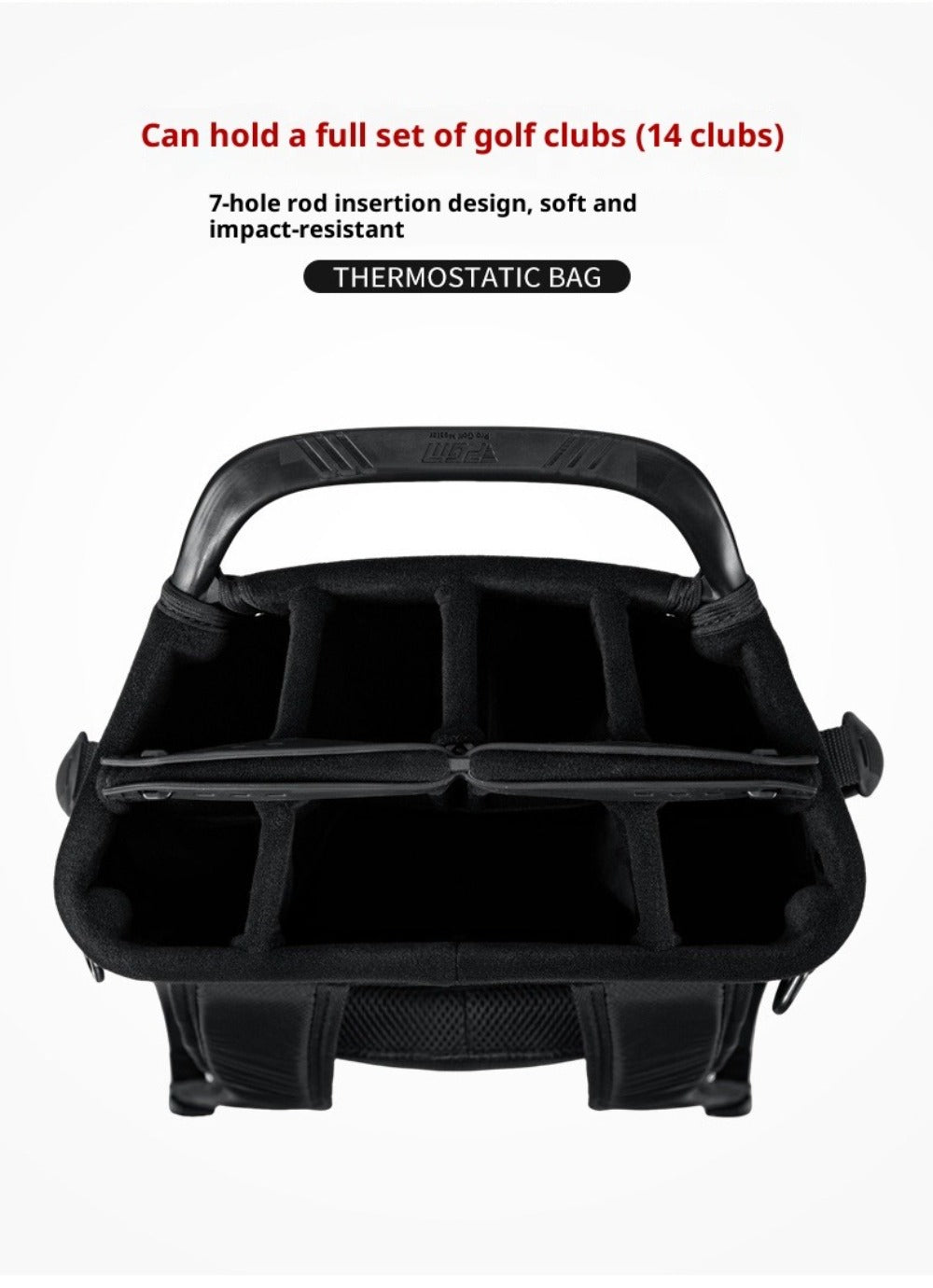 PGM Golf Bag, Backpack Style Golf Club Bag, Ultra Lightweight, Portable, Fixed, Plug-in, Waterproof Golf Bag